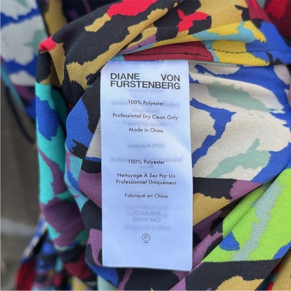 EUC Diane Von Furstenberg Sogol Button Front Shirt Dress Size Medium - Picture 9 of 12